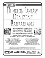 GURPS Dungeon Fantasy Denizens: Barbarians – Cover