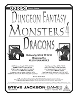GURPS Dungeon Fantasy Monsters 4: Dragons – Cover
